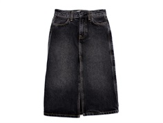 Kids ONLY washed black long denim skirt